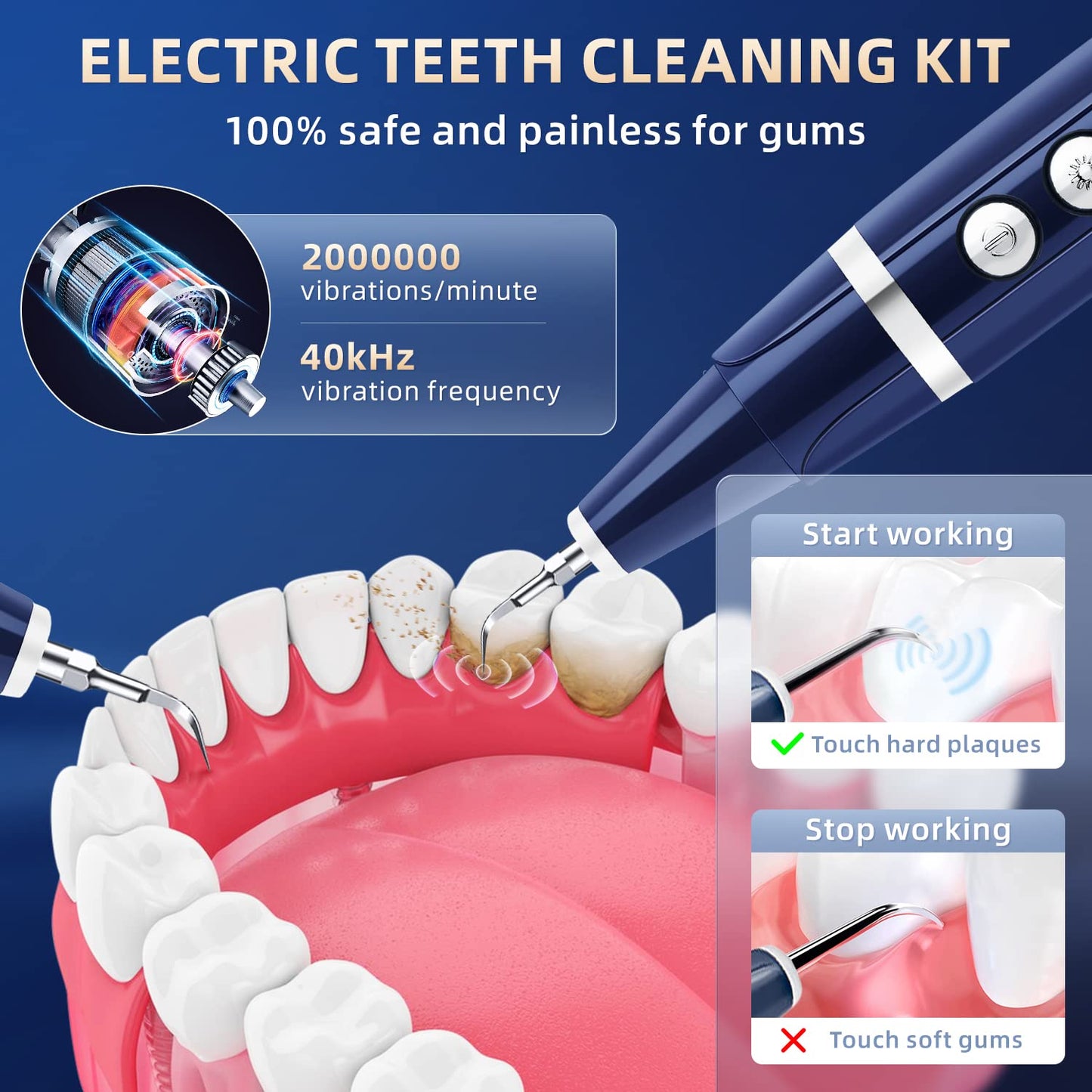 ELECTRIC DENTAL HYGIENE KIT FEATURING LED ILLUMINATION-HABANOVA™