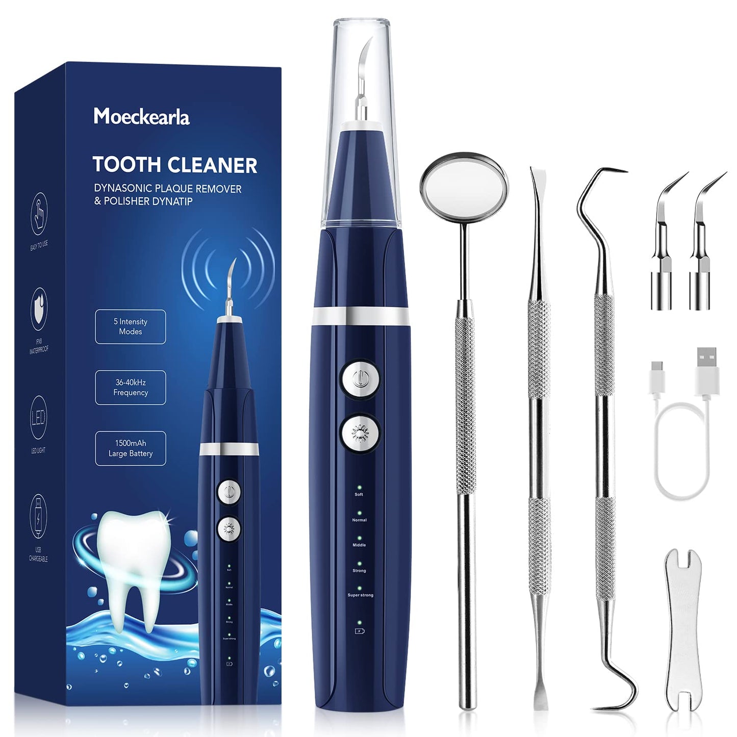 ELECTRIC DENTAL HYGIENE KIT FEATURING LED ILLUMINATION-HABANOVA™